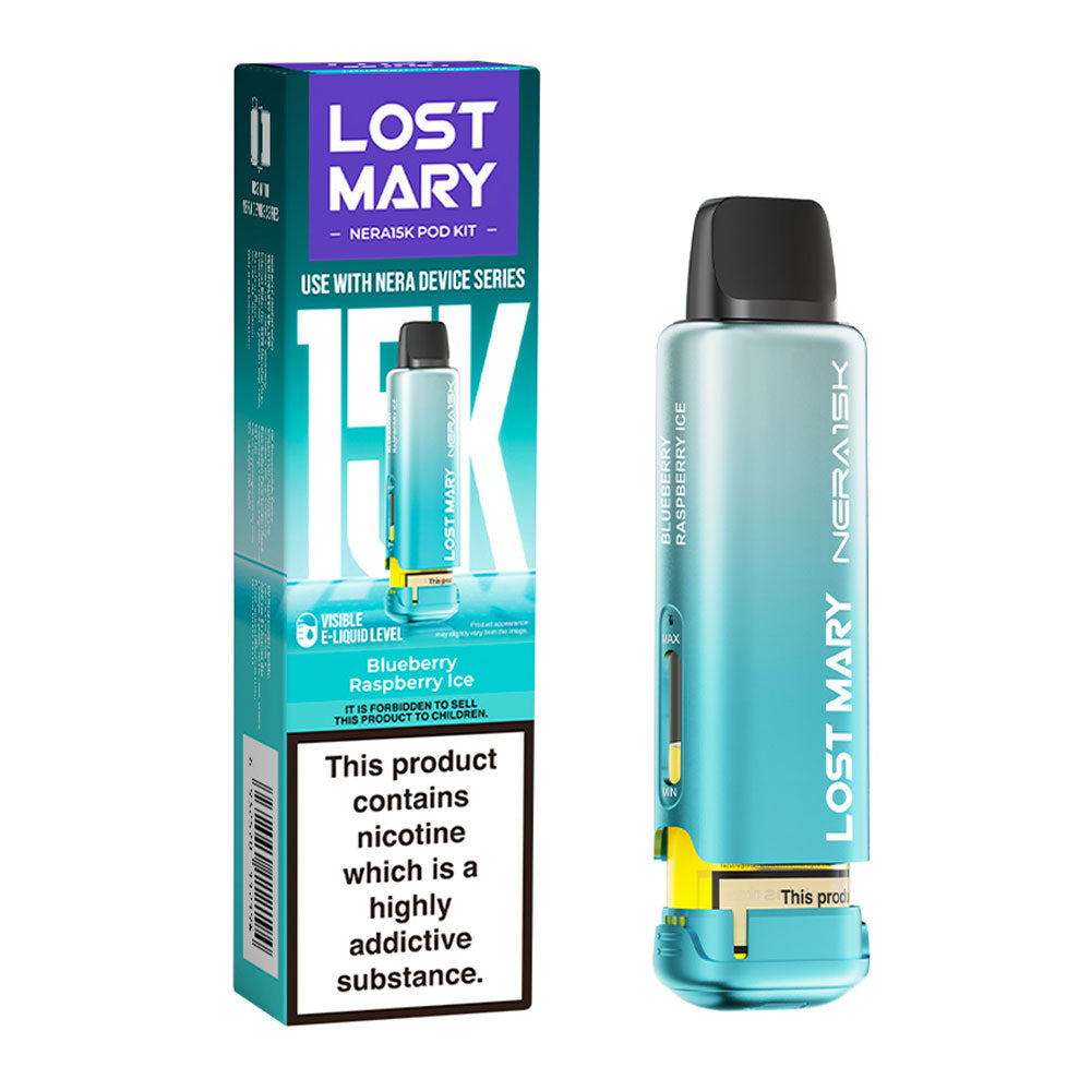 Lost Mary NERA 15K Blueberry Raspberry Ice replacement prefilled pods