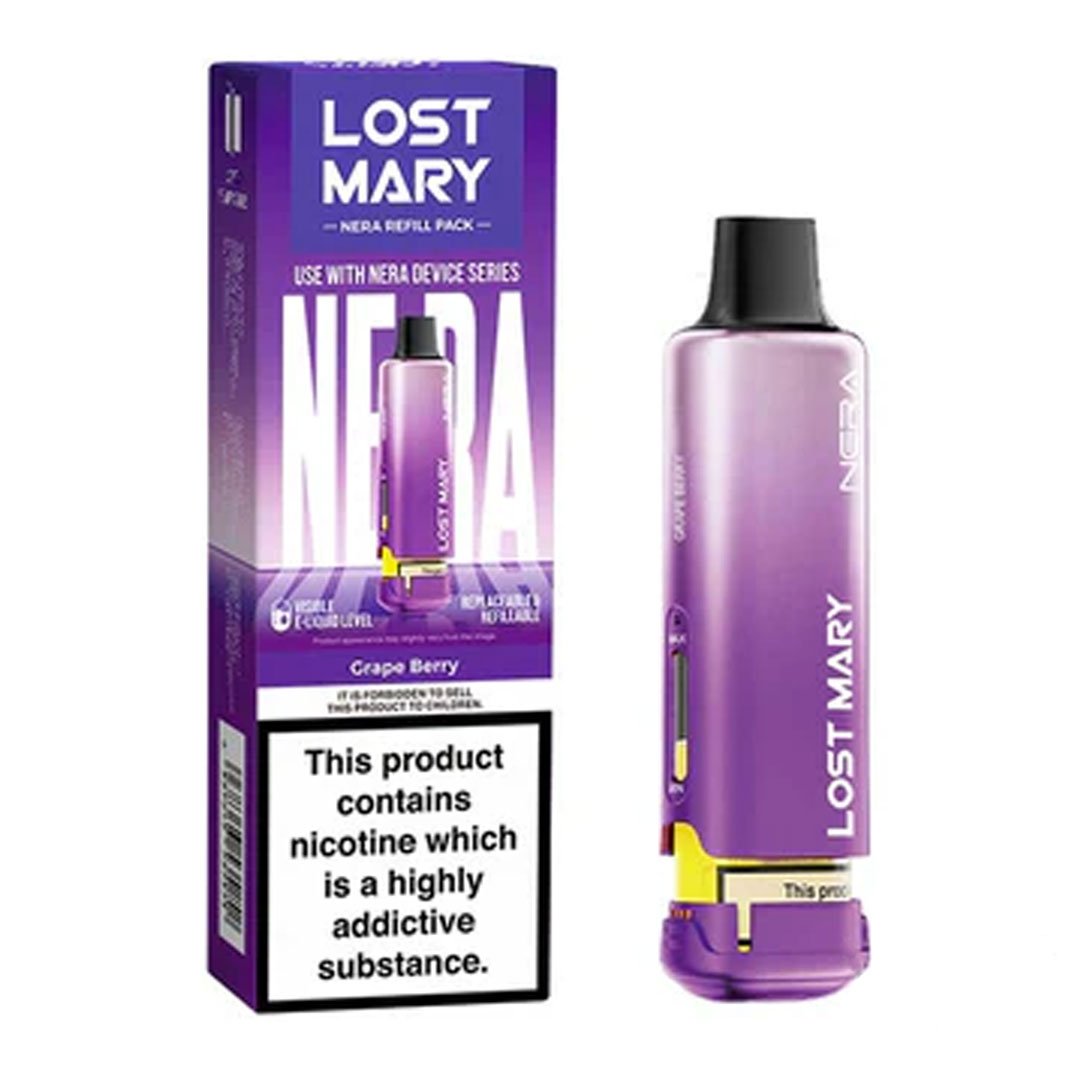 Lost Mary NERA 15K Grape Berry replacement prefilled pods