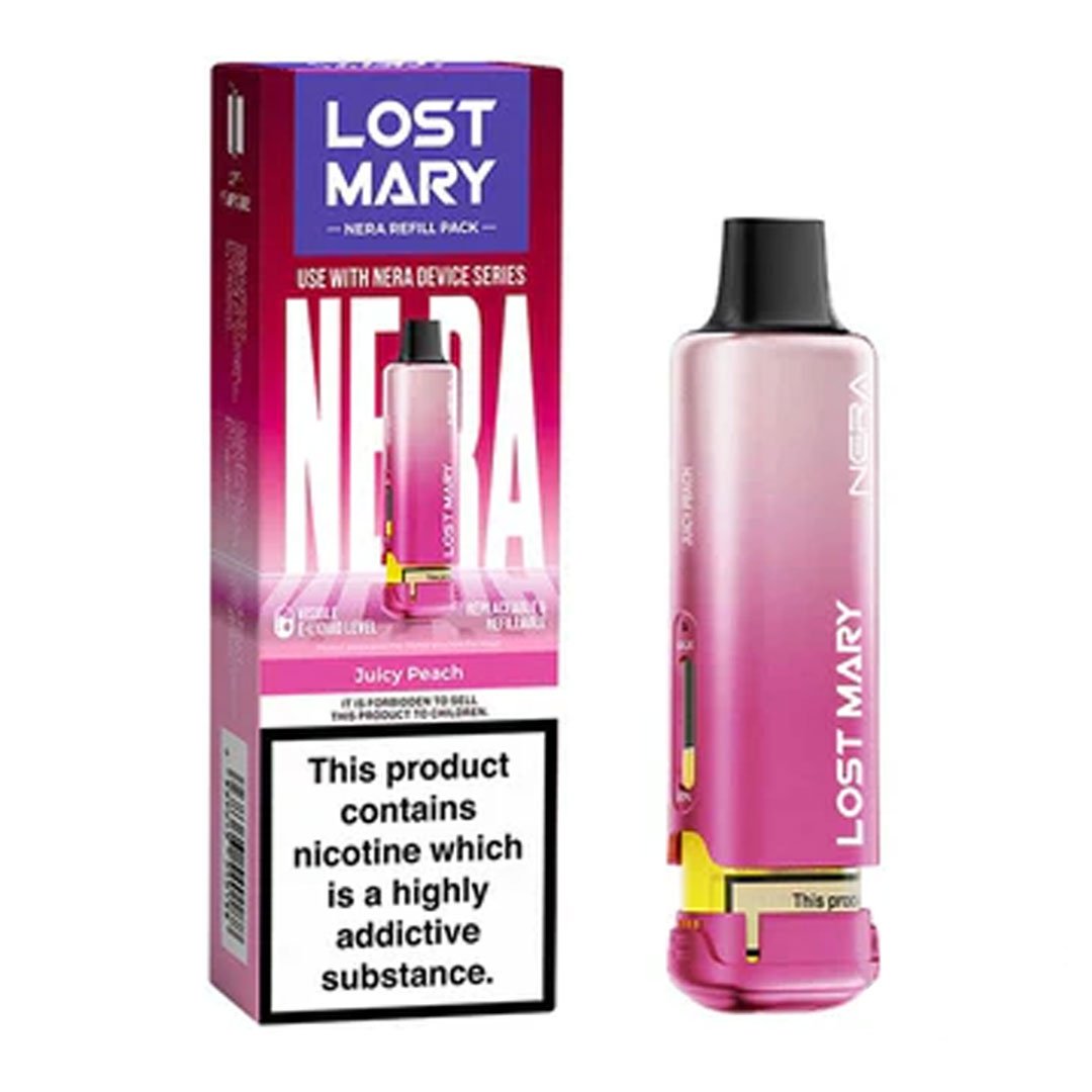 Lost Mary NERA 15K Juicy Peach replacement prefilled pods