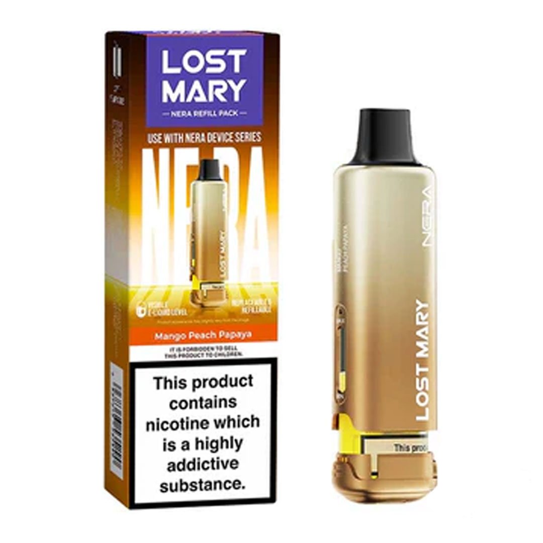 Lost Mary NERA 15K Mango Peach Papaya replacement prefilled pods