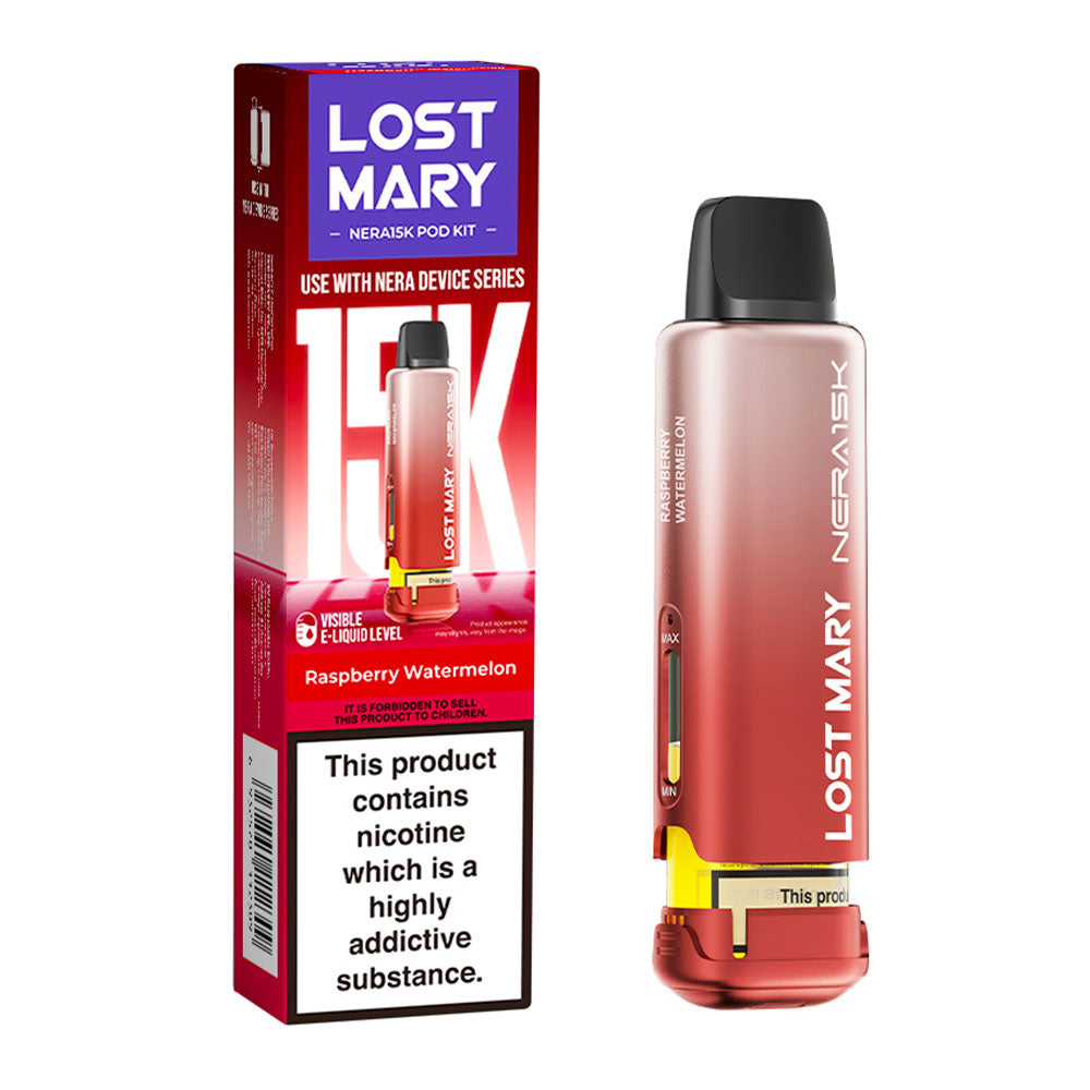Lost Mary NERA 15K Raspberry Watermelon replacement prefilled pods
