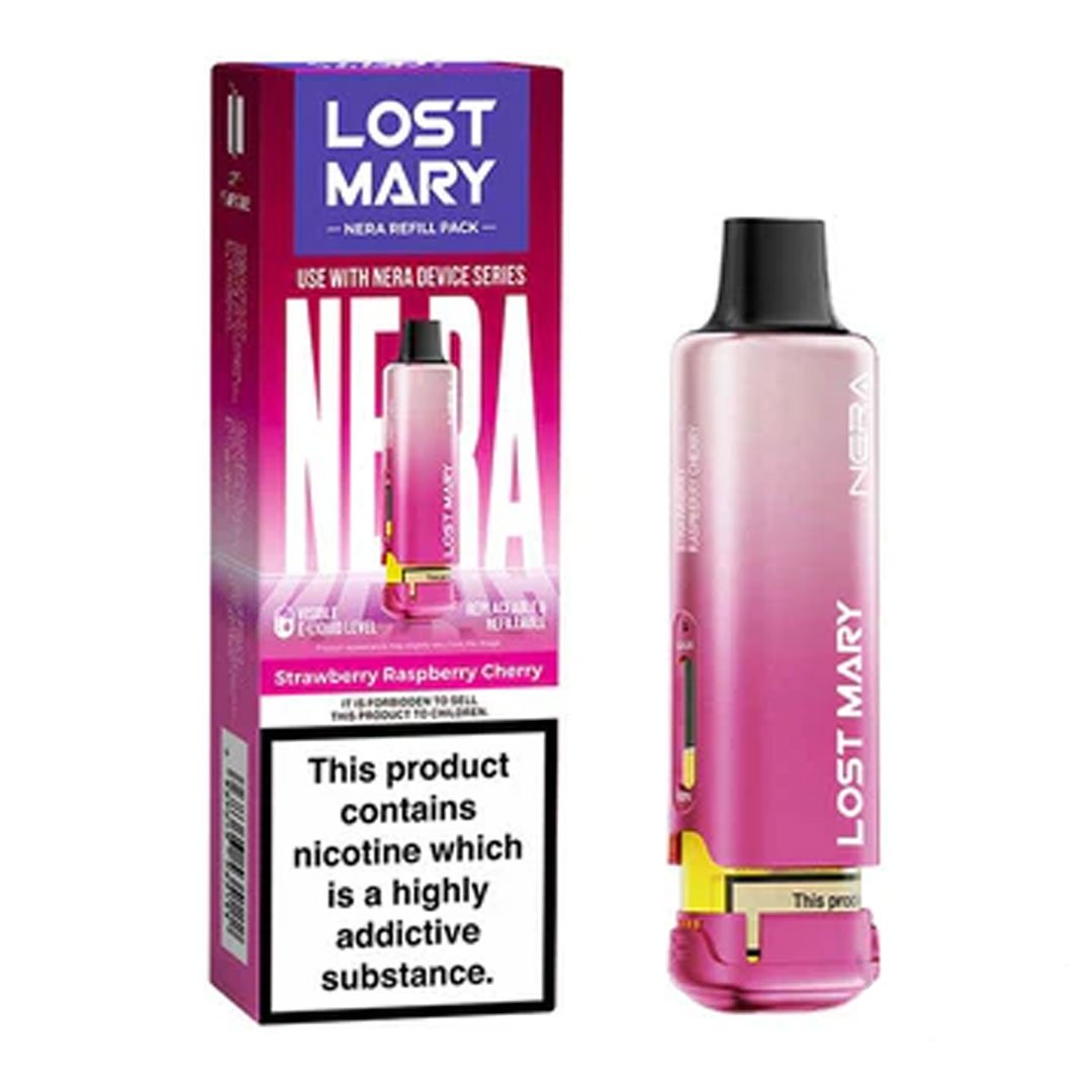 Lost Mary NERA 15K Strawberry Raspberry Cherry replacement prefilled pods