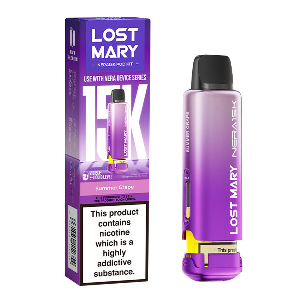 Lost Mary NERA 15K Summer Grape replacement prefilled pods