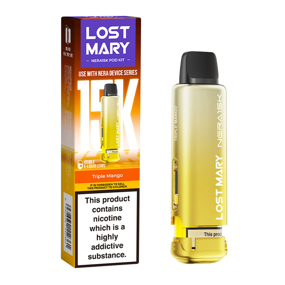 Lost Mary NERA 15K Triple Mango replacement prefilled pods