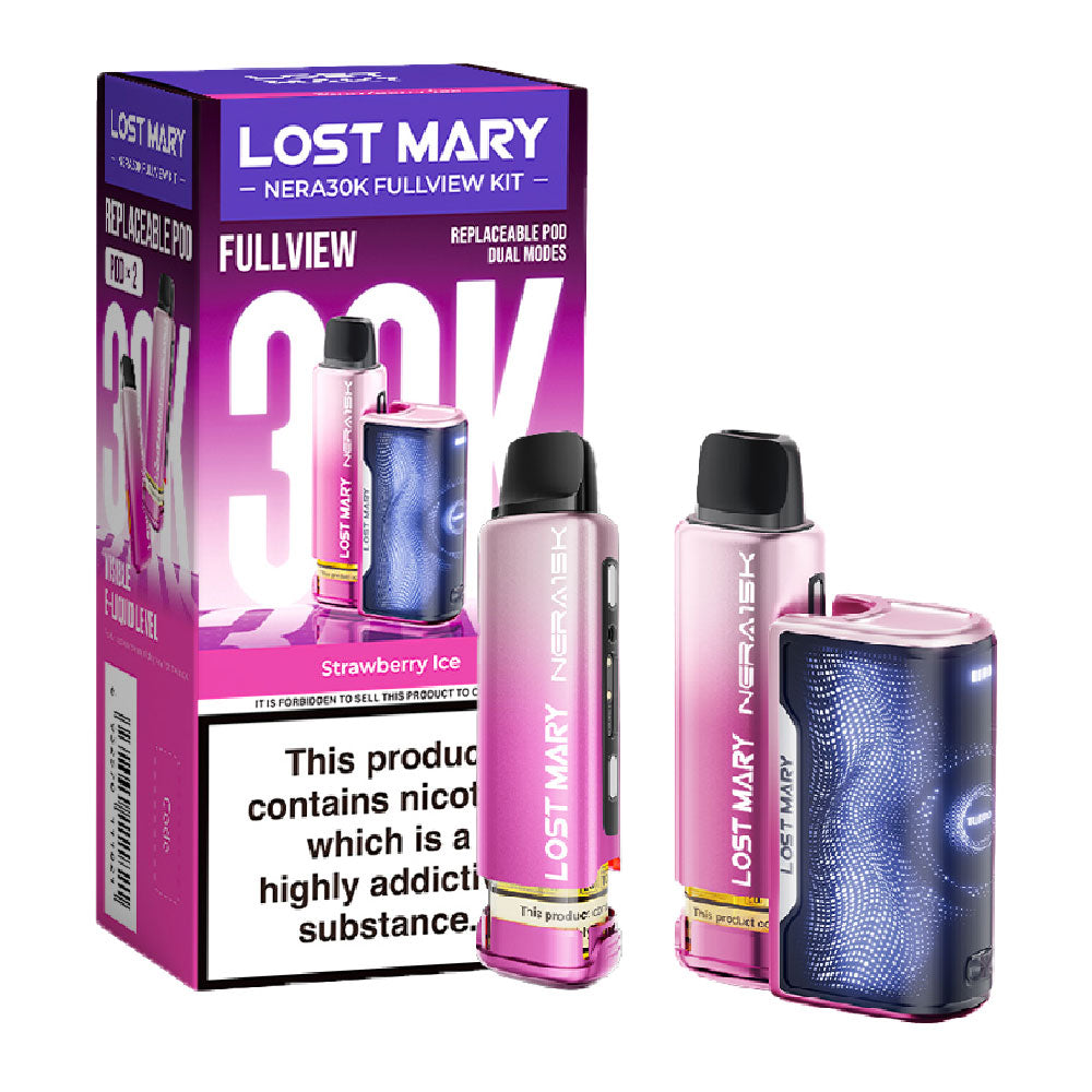 Lost Mary NERA30K Fullview Strawberry Ice prefilled pod kit