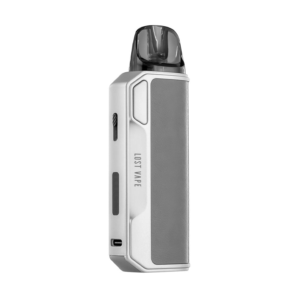 Lost Vape Thelema Elite S refillable pod kit in Twill Silver