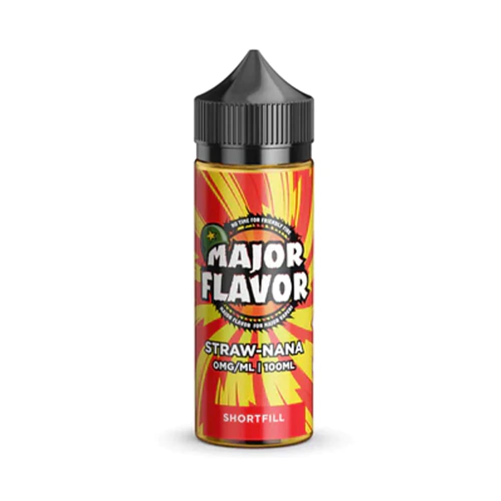 Straw Nana Major Flavor 100ml Shortfill E Liquid