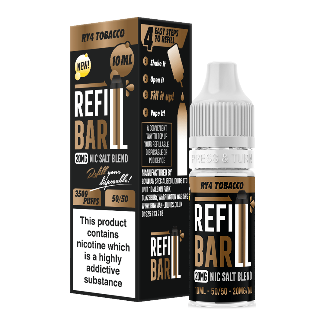 Bowmans Refill Bar Nic Salts - Explore a wide range of e-liquids, vape kits, accessories, and coils for vapers of all levels - Vape Saloon
