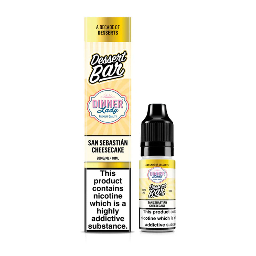 Dinner Lady Dessert Bar San Sebastian Cheesecake 10ml nic salt e-liquid bottle