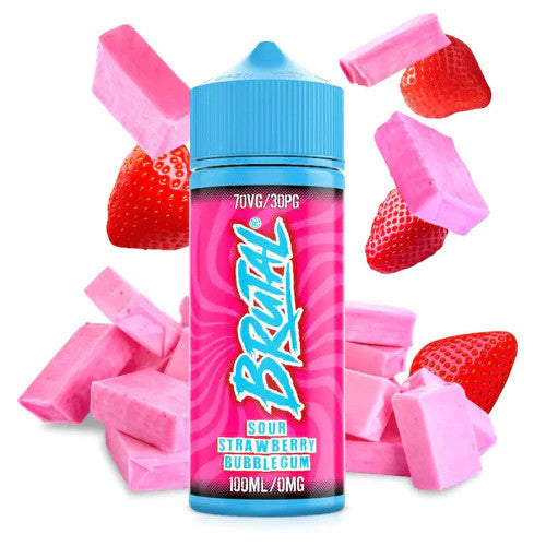 Just Juice Brutal 100ml Shortfill - Sour Strawberry Bubblegum