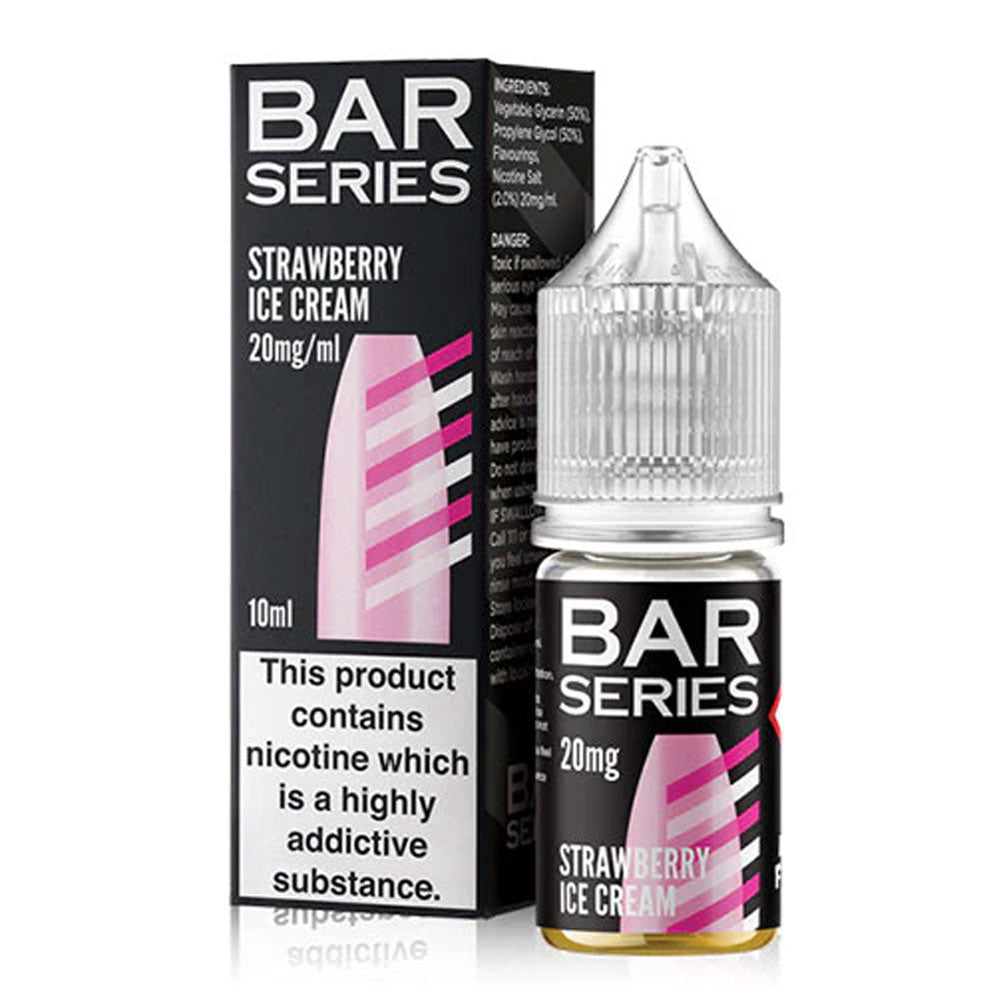 Bar Series Strawberry Ice Cream 10ml nic salt e-liquid bottle