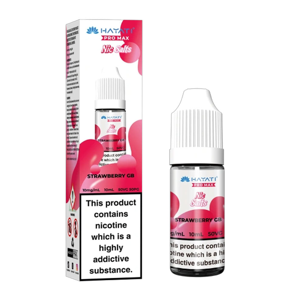Hayati Pro Max Strawberry Raspberry Ice 10ml nic salt e-liquid bottle