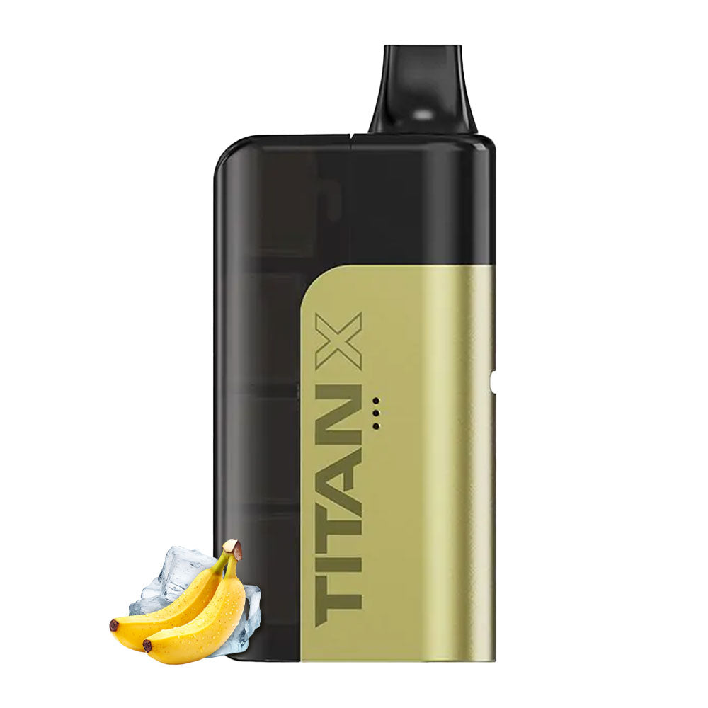 Titan X Banana Ice prefilled pod kit with device