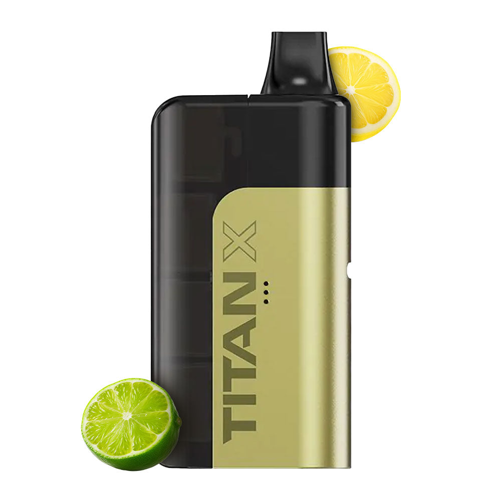 Titan X Lemon Lime prefilled pod kit with device