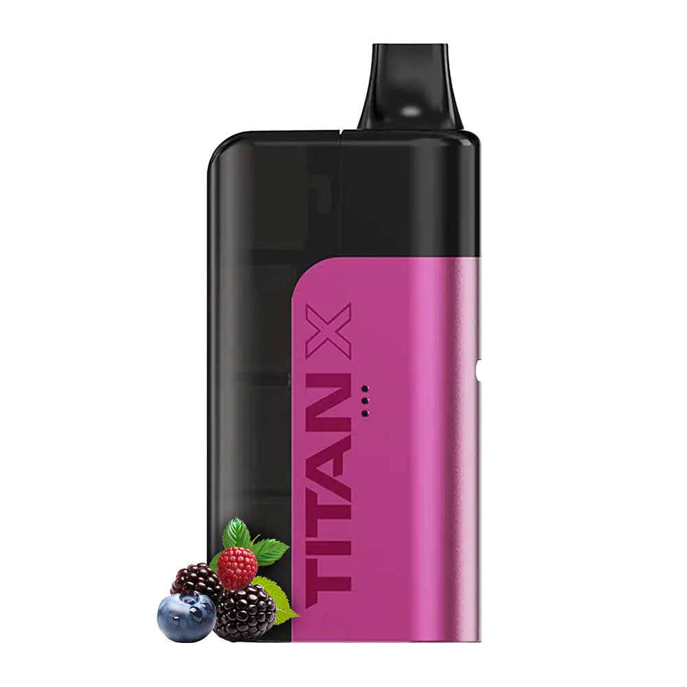 Titan X Triple Berry prefilled pod kit with device