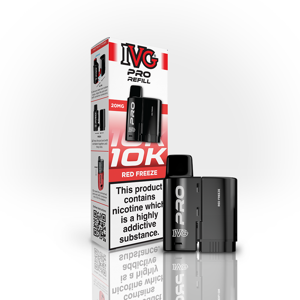 IVG PRO Red Freeze 20mg prefilled pod and refill pack