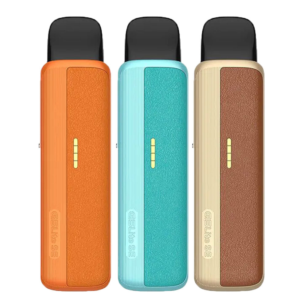 Uwell Caliburn G5 Lite SE pod kits in available leather colours