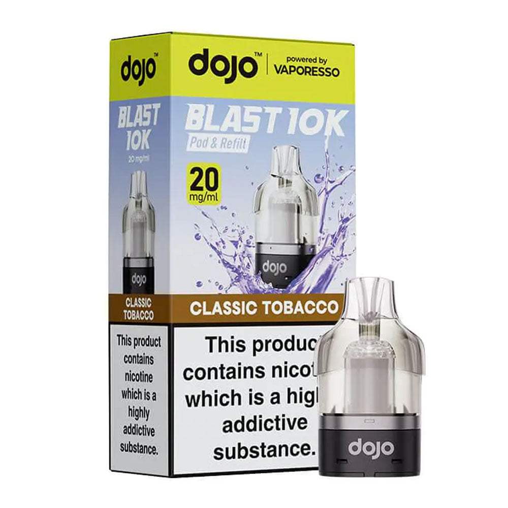 Vaporesso DOJO Blast 10K/30K Classic Tobacco 20mg prefilled pod and refill set