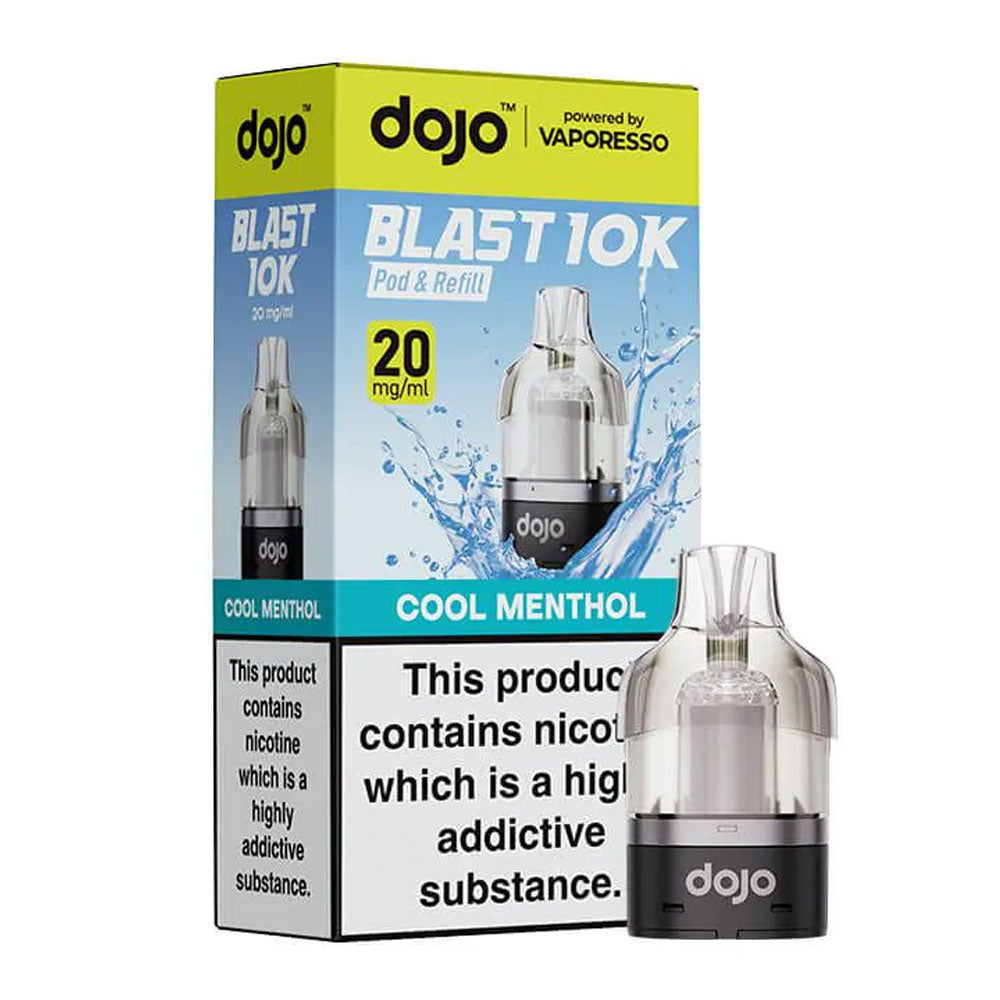 Vaporesso DOJO Blast 10K/30K Cool Menthol 20mg prefilled pod and refill set