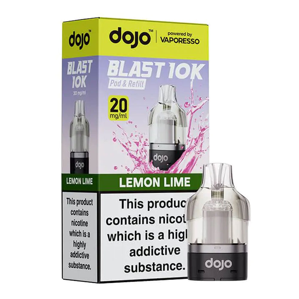 Vaporesso DOJO Blast 10K/30K Lemon Lime 20mg prefilled pod and refill set