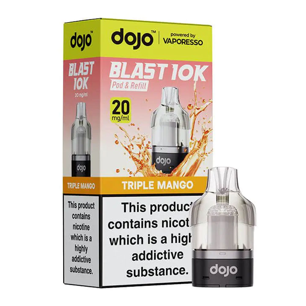 Vaporesso DOJO Blast 10K/30K Triple Mango 20mg prefilled pod and refill set