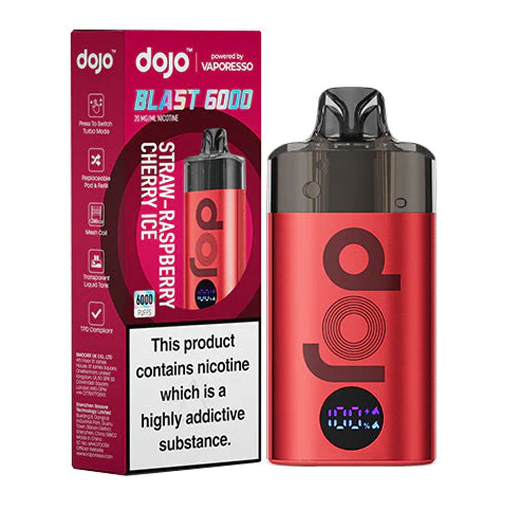 Vaporesso Dojo Blast 6K Prefilled Pod Kit - Straw-Raspberry Cherry Ice