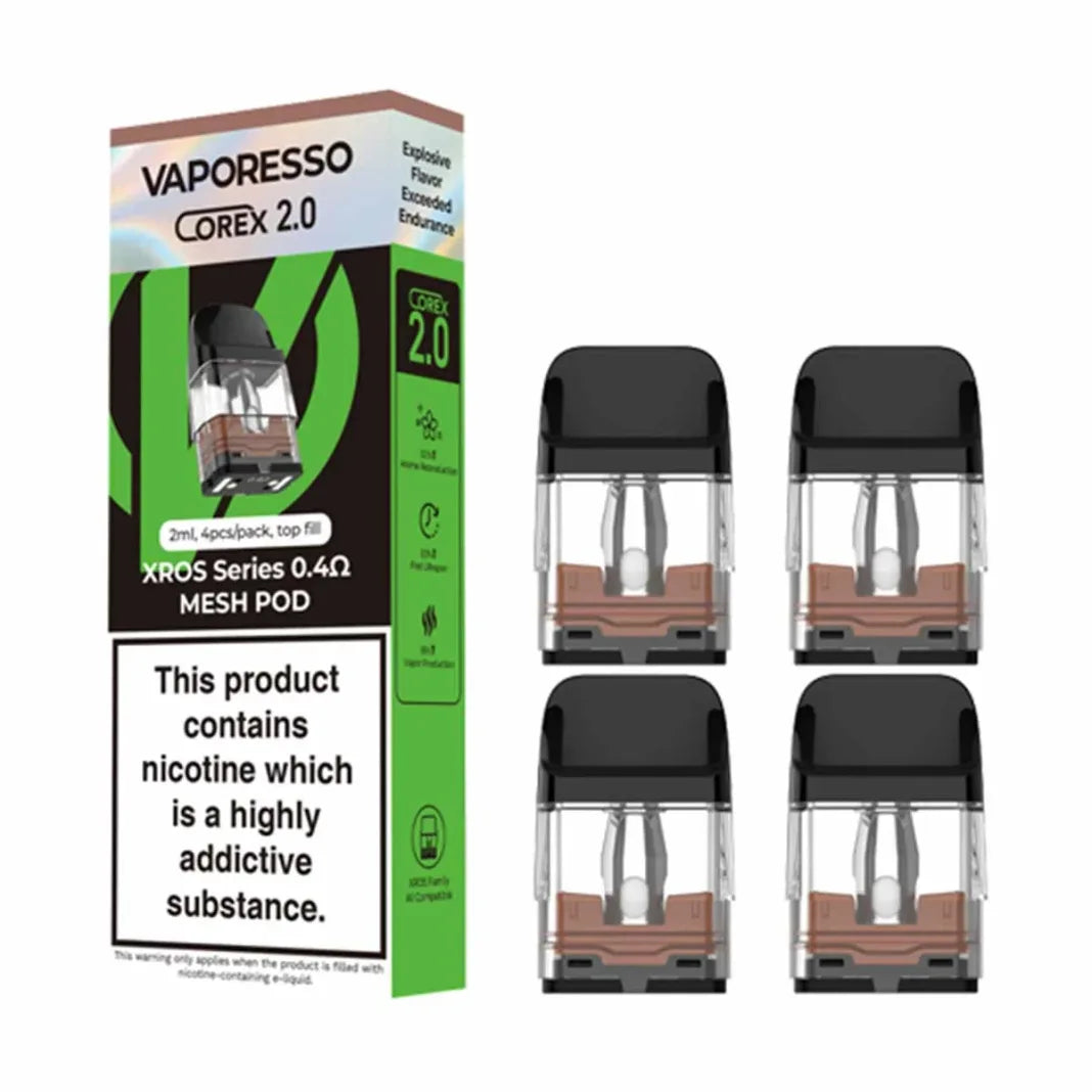 Vaporesso XROS Series Pods (4 pack) - Explore a wide range of e-liquids, vape kits, accessories, and coils for vapers of all levels - Vape Saloon