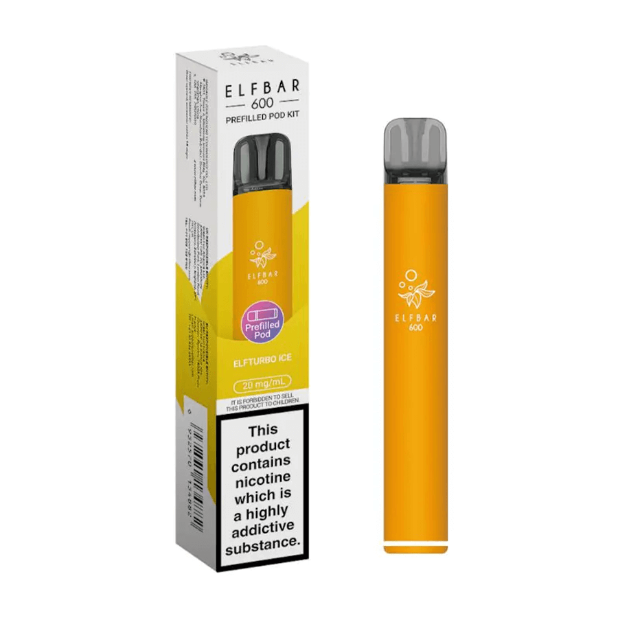 Elf Bar 600 Elfturbo Ice rechargeable prefilled pod kit