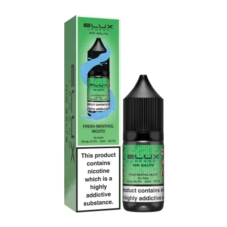 ELUX Legend - NicSalts - Fresh Menthol Majito - 10mg - 20mg - Vape Saloon