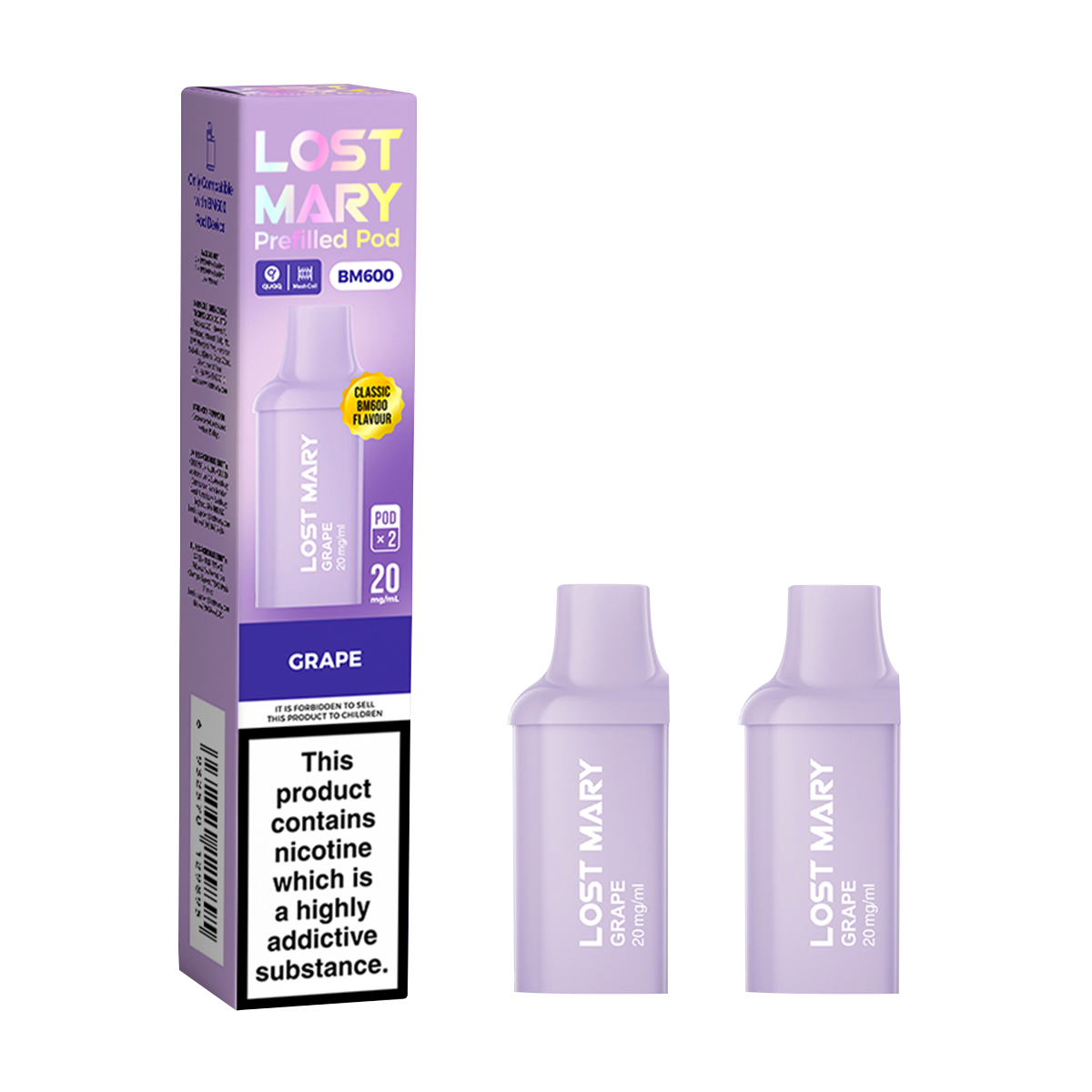 Lost Mary BM600 Prefilled Pods (Pack of 2) - Grape
