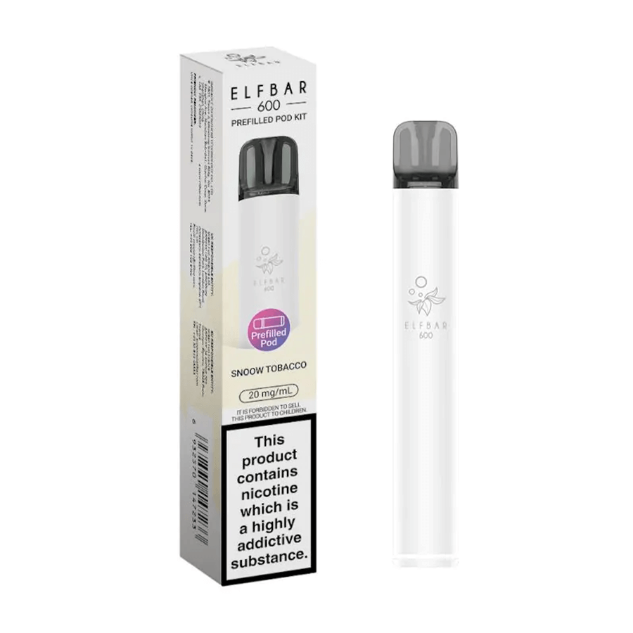 Elf Bar 600 Snoow Tobacco rechargeable prefilled pod kit