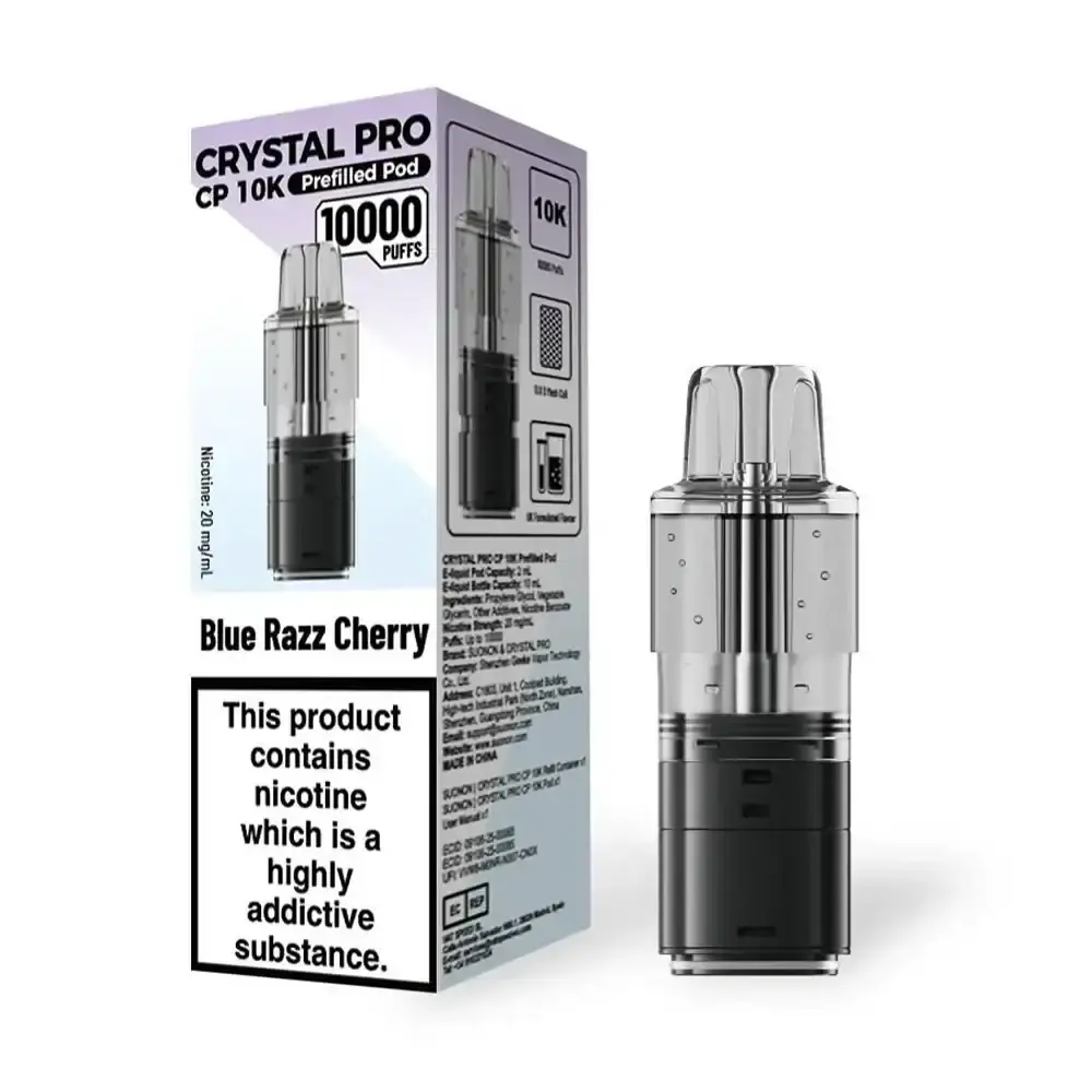Crystal Pro CP 10K Prefilled Pods - Blue Razz Cherry
