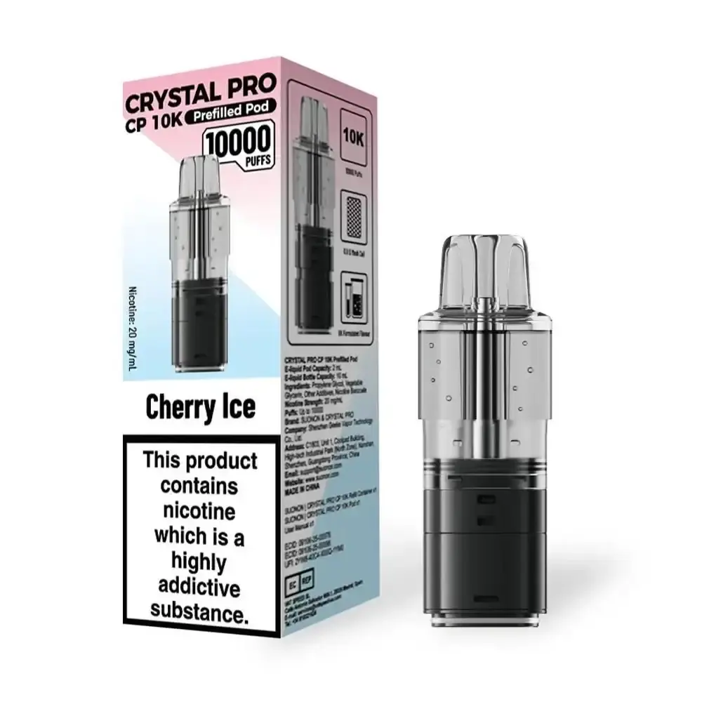 Crystal Pro CP 10K Prefilled Pods - Cherry Ice