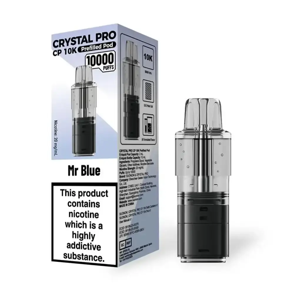 Crystal Pro CP 10K Prefilled Pods - Mr Blue