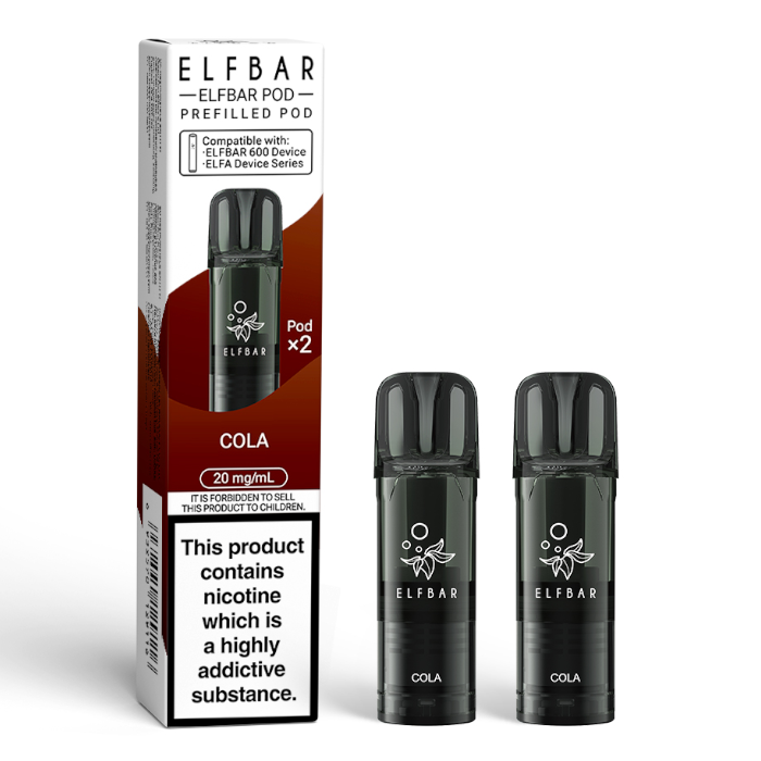 Elf Bar 600 Cola replacement prefilled pods two-pack