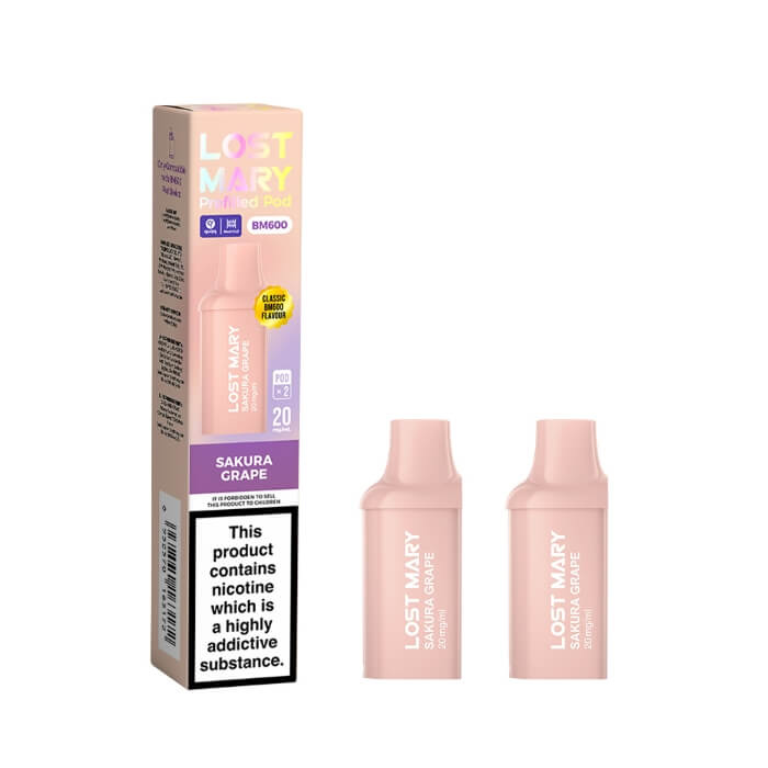Lost Mary BM600 Prefilled Pods (Pack of 2) - Sakura Grape