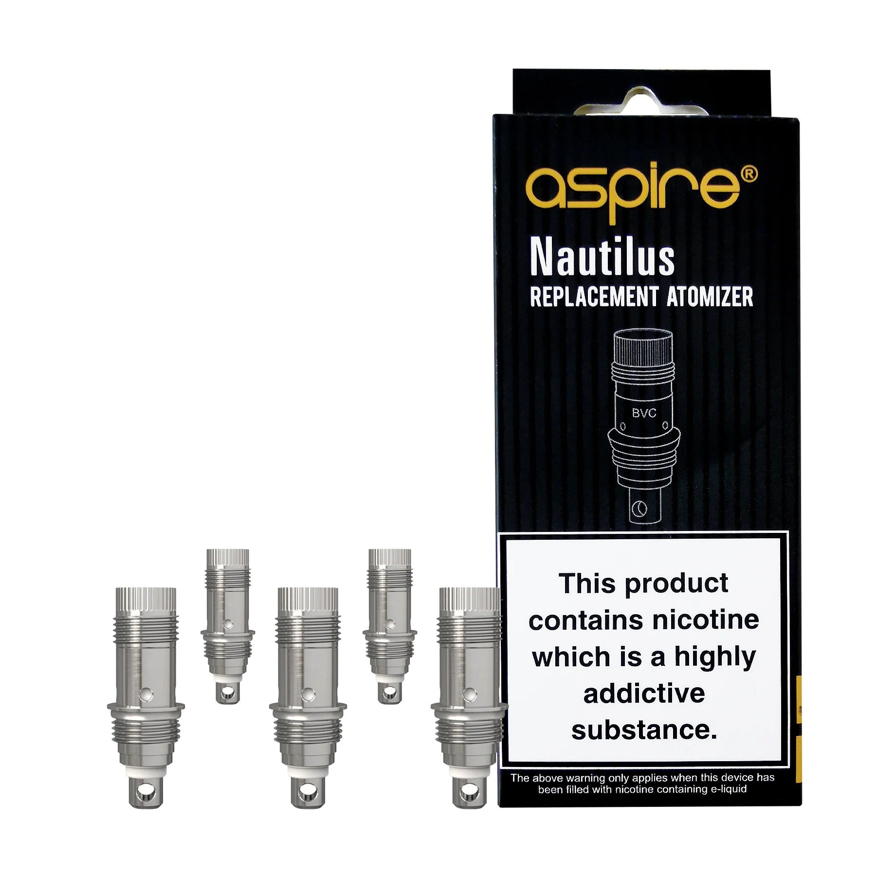 Aspire Nautilus Coils (5 pack) - Explore a wide range of e-liquids, vape kits, accessories, and coils for vapers of all levels - Vape Saloon
