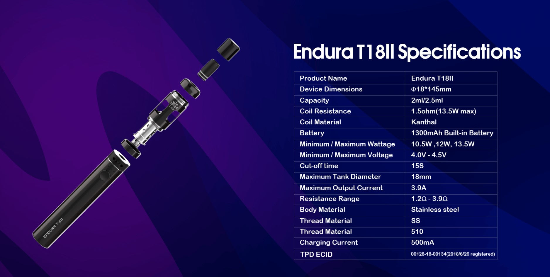 Innokin T18 II Kit | Vape Saloon