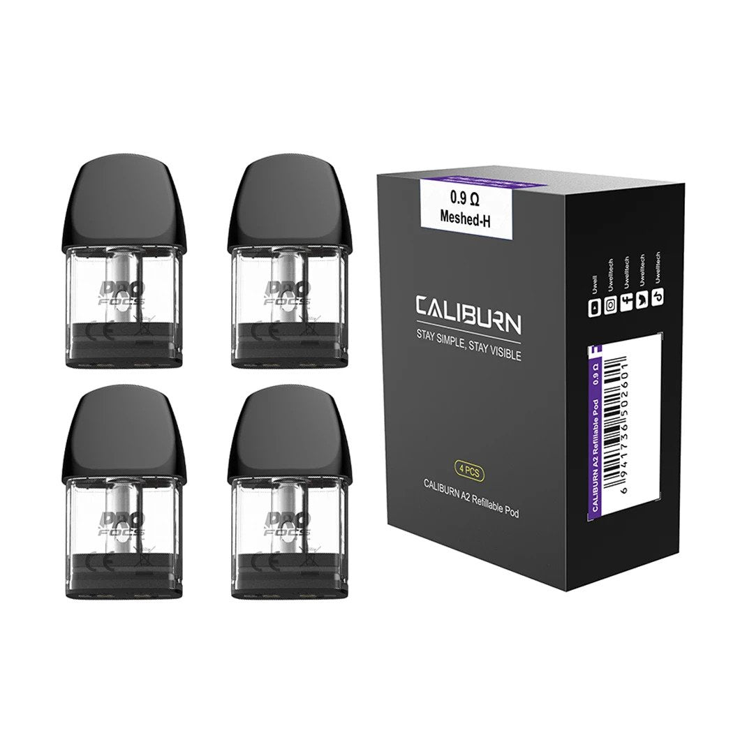 Uwell Caliburn A2 Replacement Pods (4 pack) | Vape Saloon